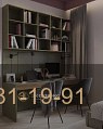 Скандинавский рабочий стол с полками для двоих детей фото 6